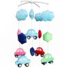 Blue Red Green Pink Car Handmade Infant Baby Musical Crib Mobile Gift Boys Girls Nursery Room Decor