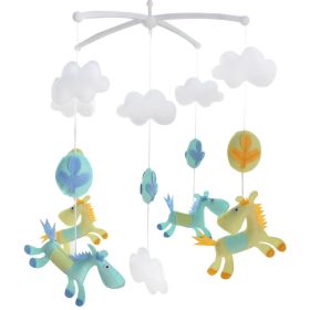 Handmade Baby Crib Mobile Infant Toy Animal Baby Nursery Mobile Hanging Bed Decor Boys Girls Baby Shower Gift; Cute Horse