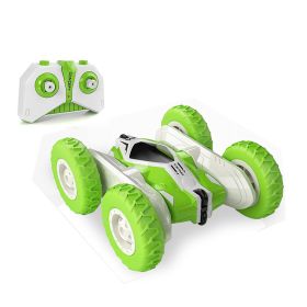 Remote Control Flip Stunt Car(Green); 4WD 2.4Ghz Remote Control Toys; Double Sided Flips 360¬∞Rotating RC Stunt Car; Toy For 5 6 7 8 Year Old Boys Gir