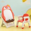 Children's indoor Cartoon penguin red drawing board Magnetic graffiti board Writing board Scaffolding whiteboard Baby blackboard learning table and ch