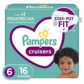 Pampers Cruisers Active Fit Taped Diapers Size 6, 16 Count