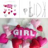 Pink Hearts Baby Girl Crib Mobile Infant Room Nursery Decor Hanging Musical Mobile Crib Toy