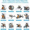 STEM Solar Robot Kit For Kids; 12-in-1 Educational STEM Science Experiment Toys; Solar Powered Building Kit DIY For 8 9 10 11 12 13 Years Old Boys & G