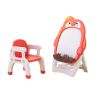 Children's indoor Cartoon penguin red drawing board Magnetic graffiti board Writing board Scaffolding whiteboard Baby blackboard learning table and ch