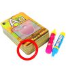 Alphabet Water Coloring Cards with 2 Magic Water Pens Early Reusable Drawing Cards for Kids Alphabet Painting Flashcards for Early Education