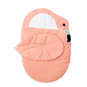 Autumn And Winter All Cotton Cartoon Baby Warm Sleeping Bag (Option: Flamingo-0 18 Months)