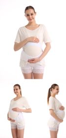 Pregnant Women'S Belly Support Belt During Delivery Period Lumbar Support Breathable Adjustable Third Trimester Protective Belt (Option: White-S)