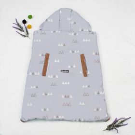 Baby Waist Stool Backstrap Cloak Thickened In Autumn And Winter To Keep Warm Outside (Option: Grey-90x87cm)