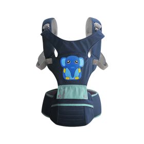 Multi-functional Convenient And Comfortable Baby Waist Stool (Color: Navy Blue)