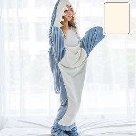 New Office Flannel Nap Blanket (Option: Gray And Blue Shark-170x 70cm)