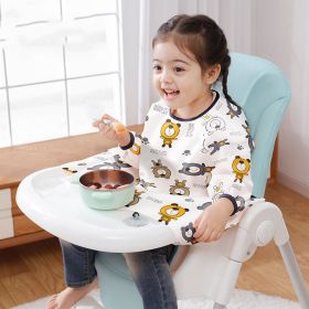 Waterproof Anti-fouling Short Sleeve Eating Saliva Pocket One Dining Table (Option: Little Bear)