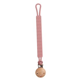 Infant Nipple Edible Silicon Teether Pacifier Clip (Option: Powerrose Rose Violet)