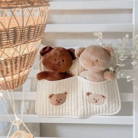 Bed Storage Hanging Bag Baby Bottle Diaper (Option: Large Bear)