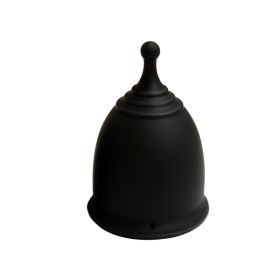 Medical Grade Silicone Menstrual Cup (Option: Black-S)