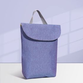 Multifunctional Baby Diaper Storage Bag (Option: Blue Purple)