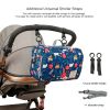 Waterproof baby print stroller bag storage hanging bag diaper bag mother and baby mommy bag