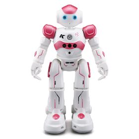 Robot Toy; RC Robot; Remote Control Toys; Smart Toy; Intelligent Programming Educational Music Dance Robots; Gesture Sensing Smart Robot; Gift For Chi (Color: Pink)