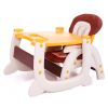 Multipurpose Adjustable Highchair,Children's dining chair for Baby Toddler Dinning Table with Feeding Tray and 5-Point Safety Buckle XH