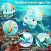 Rechargeable Baby Crawling Octopus Toy with Music LED Lighting Children Electric Moving Walking Kid Toy Obstacle Avoidance Function Suit for Kids Over