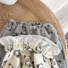 Baby Bear Embroidered Pattern Vest Combo Trousers Sets