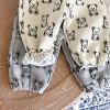 Baby Bear Embroidered Pattern Vest Combo Trousers Sets