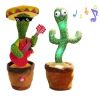 Home Decoration Gift Lovely Talking Toy Dancing Cactus Doll Speak Talk Sound Record Repeat Toy Kawaii Cactus Children Education