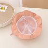 Baby 3D Flower & Heart Patched Pattern Ruffled Drawstring Bowl Hats