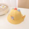 Baby Cartoon Dinosaur Embroidered Pattern Cute Sunshade Bowl Hats