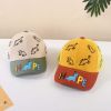 Baby Boy Dinosaur Embroidered Pattern Color Contrast Design Breathable Peaked Caps