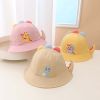 Baby Cartoon Dinosaur Embroidered Pattern Cute Sunshade Bowl Hats