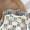 Baby Bear Embroidered Pattern Vest Combo Trousers Sets