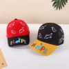 Baby Boy Dinosaur Embroidered Pattern Color Contrast Design Breathable Peaked Caps