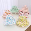 Baby Girl Fruit Print Pattern Large Brim Sunshade Hats