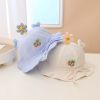 Baby 3D Flower & Heart Patched Pattern Ruffled Drawstring Bowl Hats