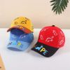 Baby Boy Dinosaur Embroidered Pattern Color Contrast Design Breathable Peaked Caps