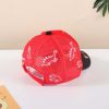 Baby Boy Dinosaur Embroidered Pattern Color Contrast Design Breathable Peaked Caps