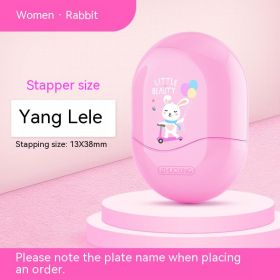 Children's Name Stamp Kindergarten Name Sticker School Uniform Name Sticker Embroidery Entry Preparation Supplies Waterproof And Tearproof (Option: Pink-13x38mm-1PCS)