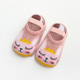 Baby Floor Socks Toddler Early Education Autumn Winter Cotton (Option: Pink Bunny-M)